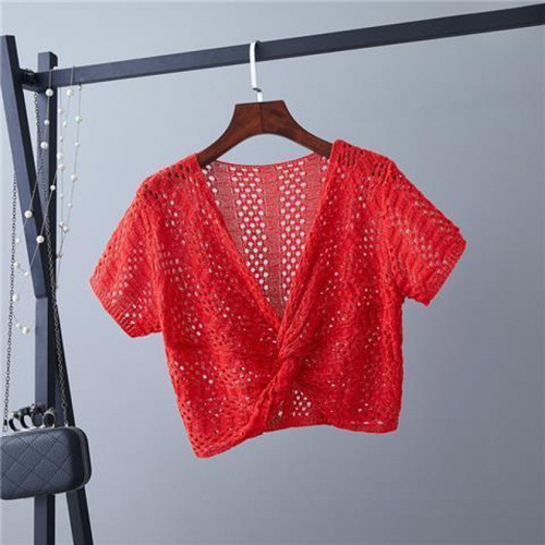 Women's 2025 Ice Silk Cardigan Suncoat with Shoulder Cover, Short Sleeve, Summer Casual Open Jacket with Strap