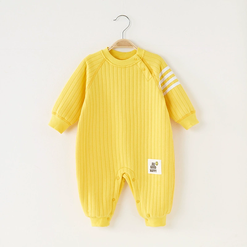 Quilted children's demi-season keep warm winter bodysuit for new born