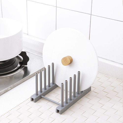 Plastic dish rack plate pot cover rack kitchen storage rack household storage drain rack removable tableware storage rack