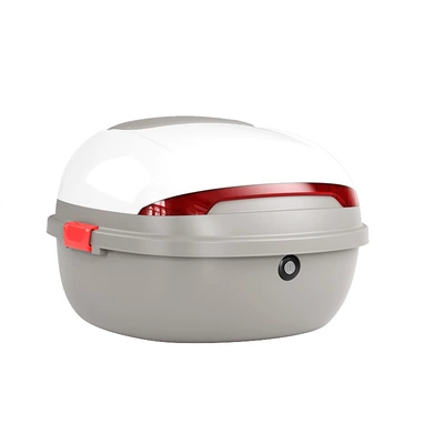 New Model Universal Electric Vehicle Trunk, Thickened Large Tail Box with Buckle Storage Box, Large Rear Trunk for Motorcycles (Electric car tail box) - white-factory-direct-sales-30l-medium-sized-trunk-can-hold-summer-helmet