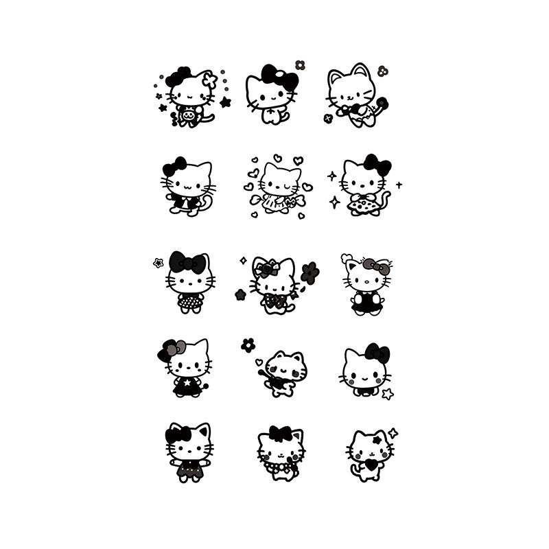 Hello Kitty Tattoo Stickers, Herbal Semi-Permanent, Waterproof, Sweat-Proof, Long-Lasting, High-End Texture, Realistic, Sexy Female Tattoo Hello Kitty Tattoo Stickers, Herbal Semi-Permanent, Waterproof, Sweat-Proof, Long-Lasting, High-End Texture, Realistic, Sexy Female Tattoo