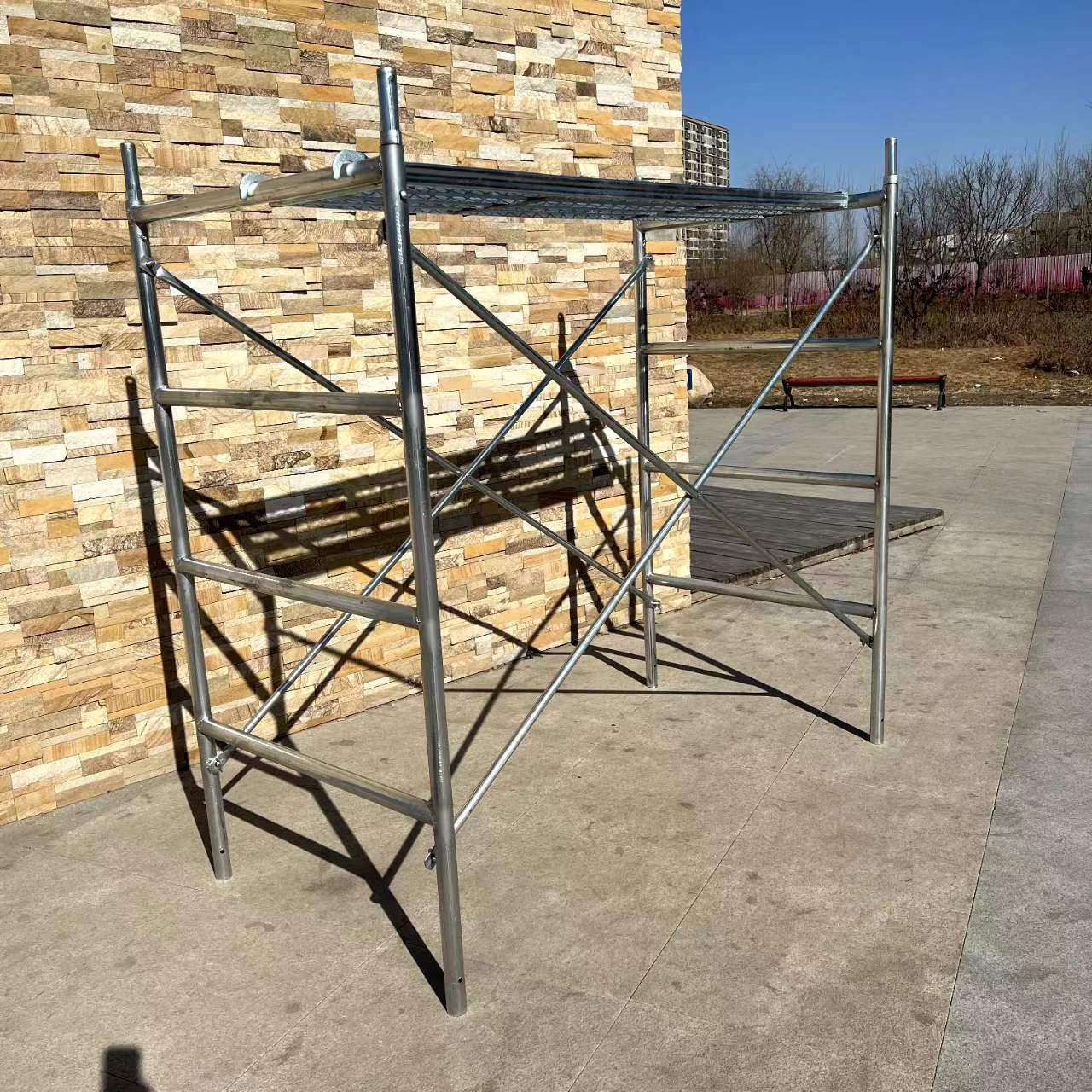 现货销售 镀锌移动脚手架 室内外装修床型脚手架 四杠脚手架