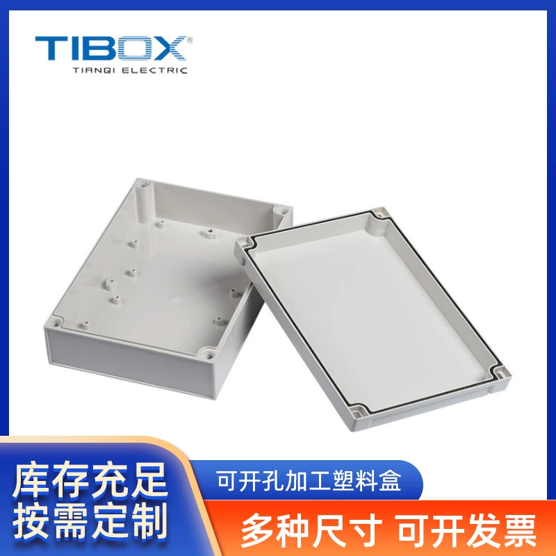 Наружная водонепроницаемая распределительная коробка TIBOX может быть открыта для обработки пластиковых коробок железнодорожных транзитных кнопок производителей оптом