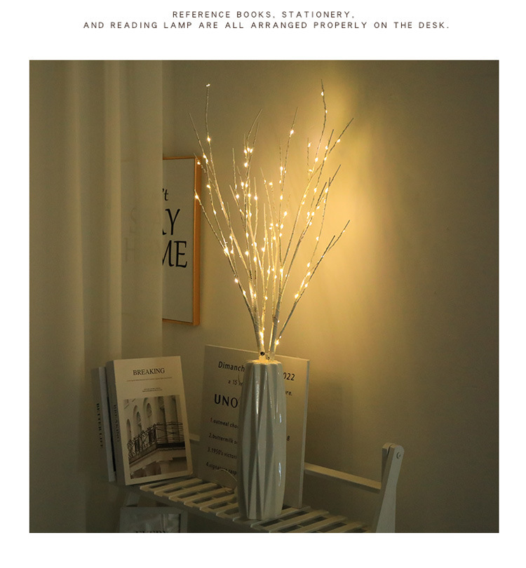 LED-Lichterkette aus Birkenzweigen mit Kupferdraht – Beleuchteter Baum – Kreative Weihnachtsdekoration_voghion.com