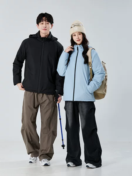 2026 lightweight cotton jacket for autumn and winter, warm, waterproof, windproof, hooded, unisex, outdoor thickened