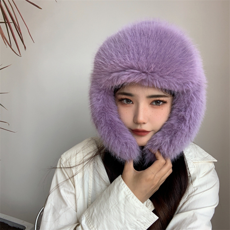 Women's Simple Style Solid Color Eaveless Trapper Hat display picture 7