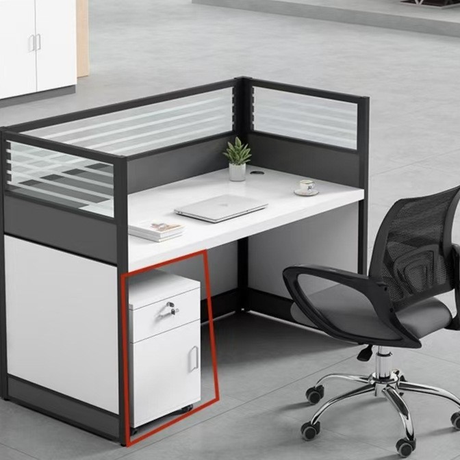 Fábrica directa de doble mesa de computadora cuatro mesas y sillas combinadas pantalla divisoria mesa de oficina personal de mesa