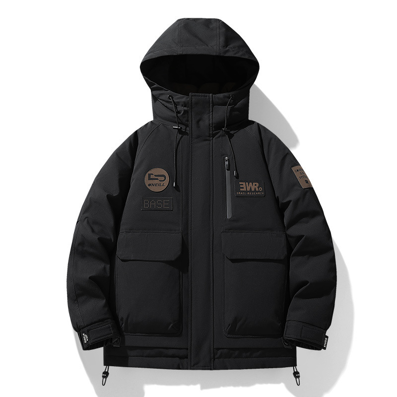 Transmisión en vivo explosivo al aire libre herramientas deportivas cálidas trajes de asalto se pueden abrir dos chaquetas con capuzas de alta calidad marca de moda transfronteriza