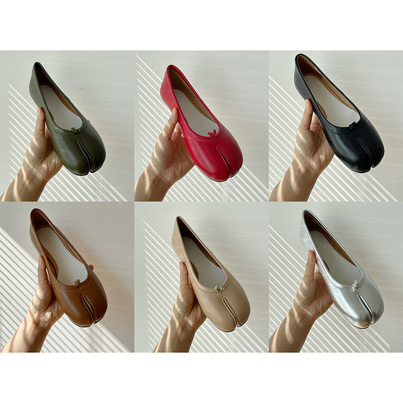 Sheepskin Split-Toe Shoes for Women 2026 New Style Flat Genuine Leather Shallow Ballet Shoes Slip-On Flats Sheepskin Split-Toe Shoes for Women 2026 New Style Flat Genuine Leather Shallow Ballet Shoes Slip-On Flats