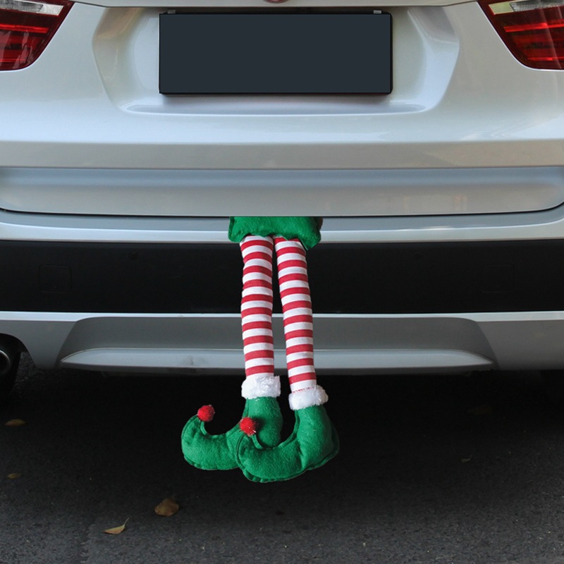 Cross-border nueva Navidad elfo pie árbol falda coche elfo pie Decoraciones de Navidad adornos de decoración de coches de Navidad