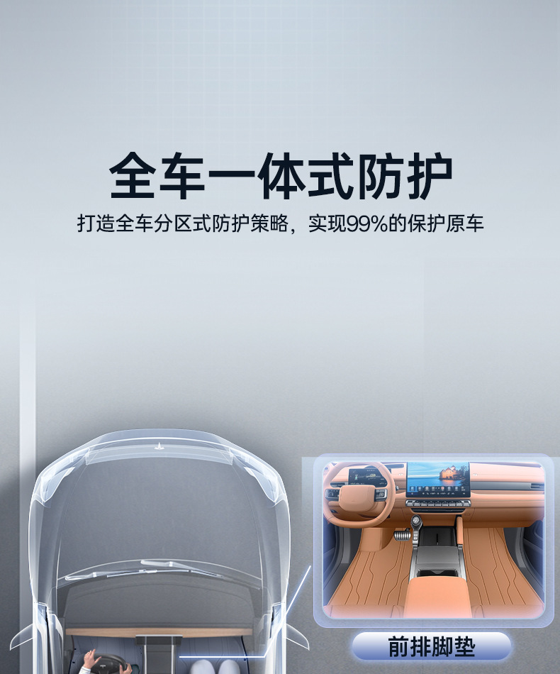 Suitable for Dongfeng Mengshi M817 trunk mat, car anti-dirt mat, accessories, full-cover trunk mat