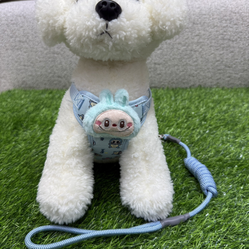 新しい犬用リードハーネス、調節可能な中小型犬用リード、ペットベストチェーン|undefined