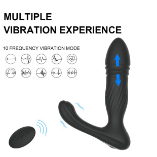 New retractable prostate 3 generation wireless remote control 10 frequency vibration retractable prostate massager vibration masturbation device