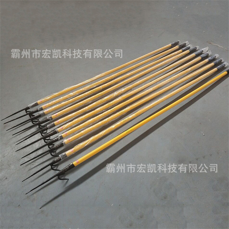 纤维柄消防钩 杂物清理钩 玻璃钢手柄消防火钩消防救生钩