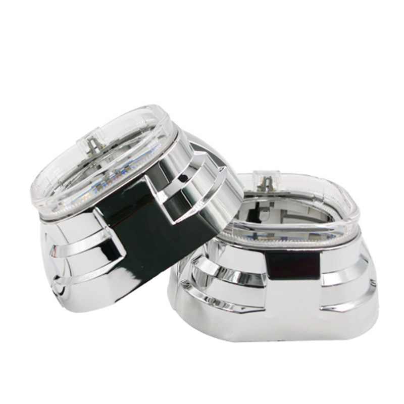 3.0 Redonda HaiLa cubierta de decoración integrada retorno máscara de luz de doble lente de automóvil máscara integrada LED universal