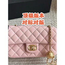 现货香奈小香风CF链条包女斜挎包真皮百搭菱格包跨境bag 女包新款