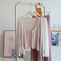 Нежный и дикий ~ Мягкий модал короткий солнцезащитный кардиган Женская весна и лето свободная рубашка с кондиционером