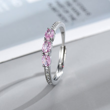 �¿���Ƕ��ɫ����䆽�ָ 3*4mm�r�о����ɫƯ����ڽ�ָ����