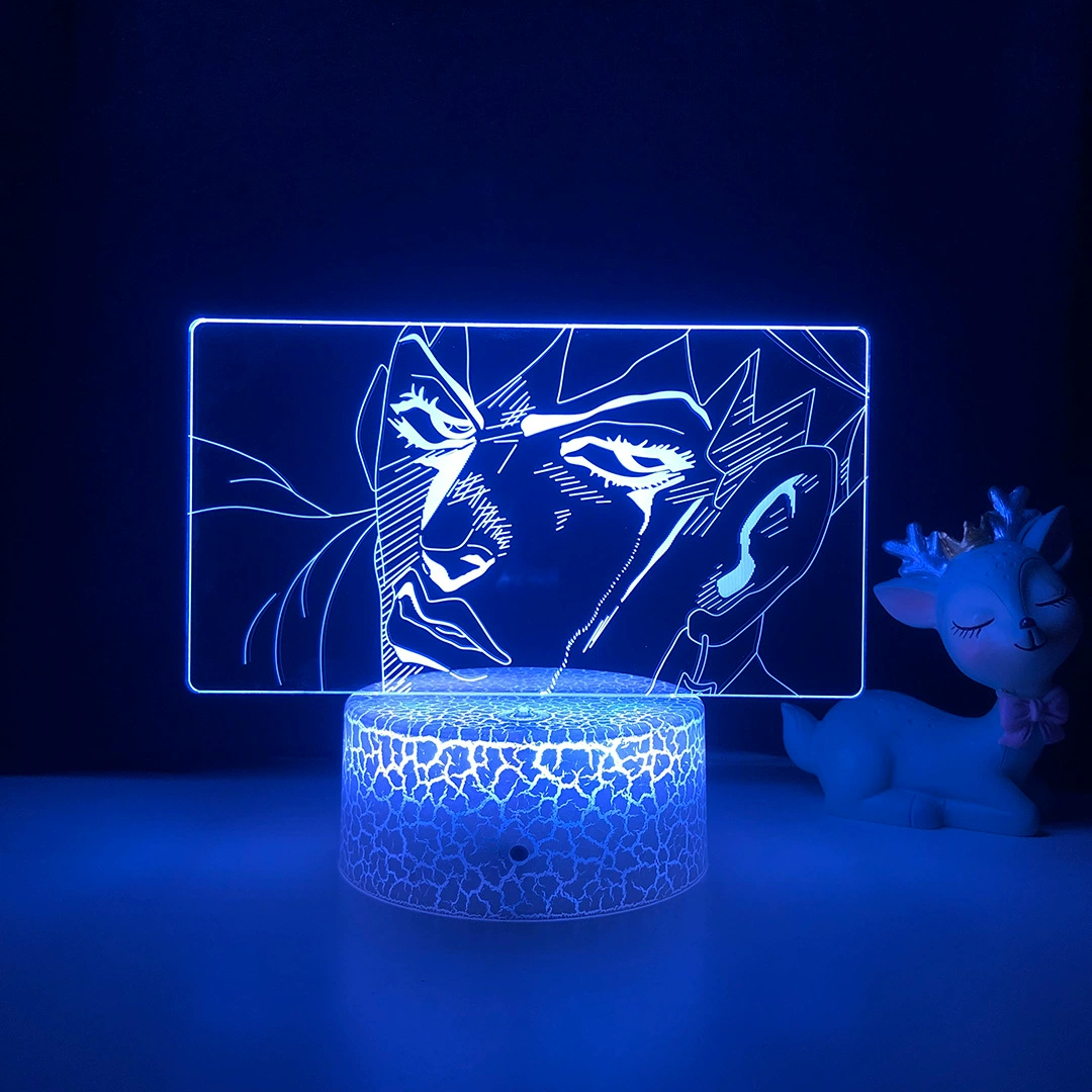 Jojo Bizarre Adventure 3D ночной светильник для спальни декоративный лампа