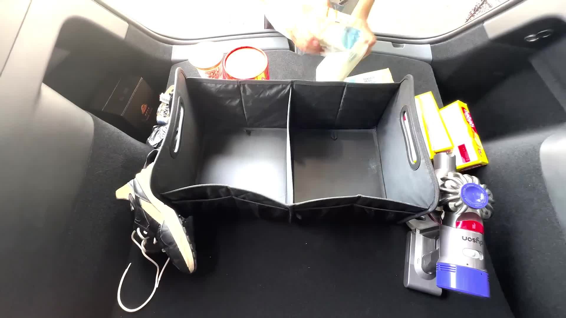 2025 New Large-Capacity Car Storage Box Trunk Storage Box Car Supplies Multi-Functional Organizer Box