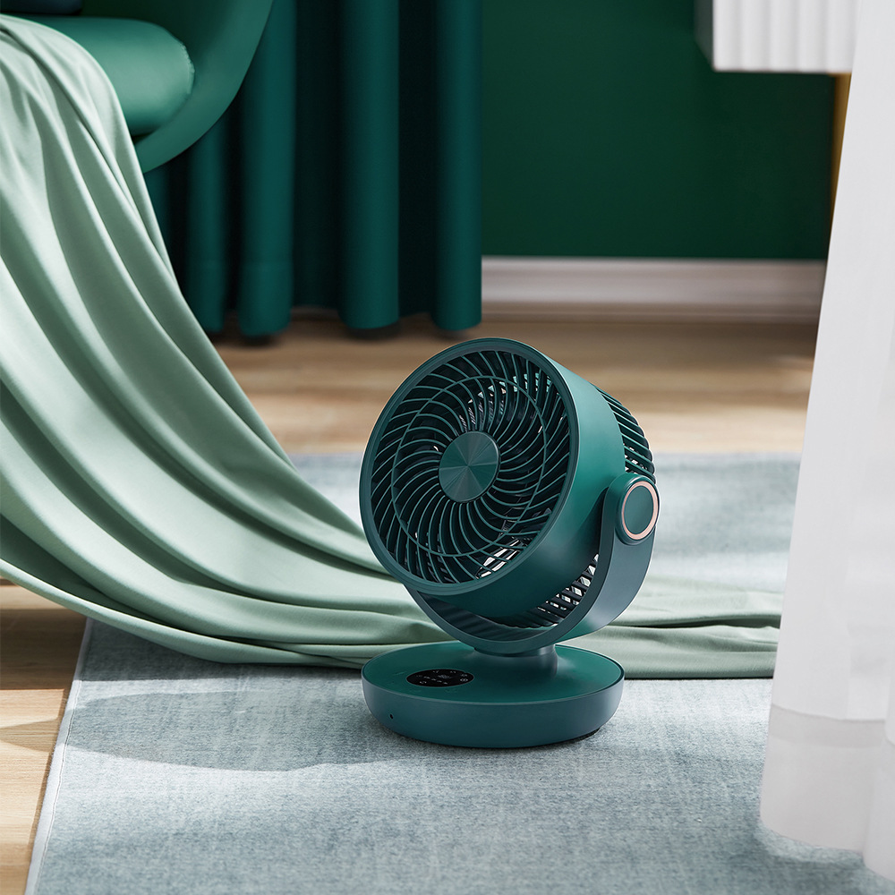 Rechargeable Electric Fan Household Small Desktop Desktop Air Circulation Fan Office Turbine Convection Mini Fan