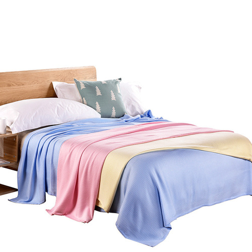 PK7J竹纤维盖毯毛巾被夏季薄款儿童小毛毯子婴儿午睡毯凉毯空调毯