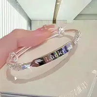 Фабрика прямых продаж подлинный серебряный браслет из стерлингового серебра ногой серебряный 9999 браслет для отправки подруги для мамы День Святого Валентина