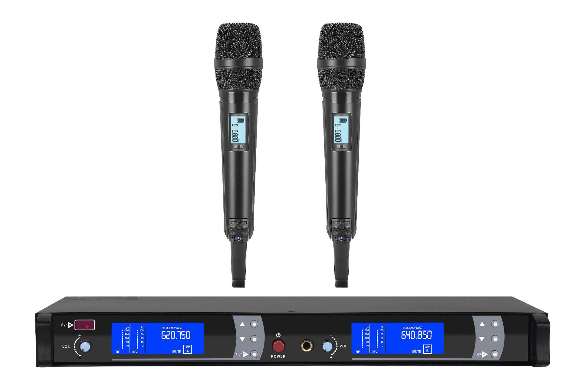 Micrófono inalámbrico SKM9000, uno a dos, diversidad real, FM UHF, para el hogar, escenario, actuaciones, KTV, micrófono transfronterizo