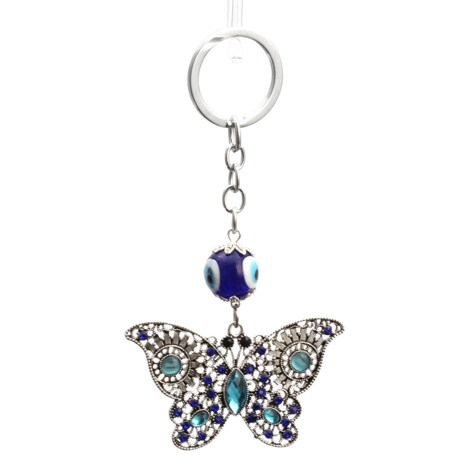 Nuevo llavero de mariposa popular en eBay colgante de ojo creativo ojo del diablo