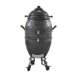 bbq21寸户外烧烤炉木炭 陶瓷吊烧炉家用户外陶瓷烧烤炉 烤肉炉