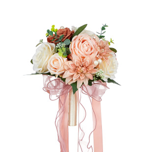 Amazon Wedding Bouquet High-grade Rose Fake Cross-border Bride Bouquet High-grade Simulation Bouquet
