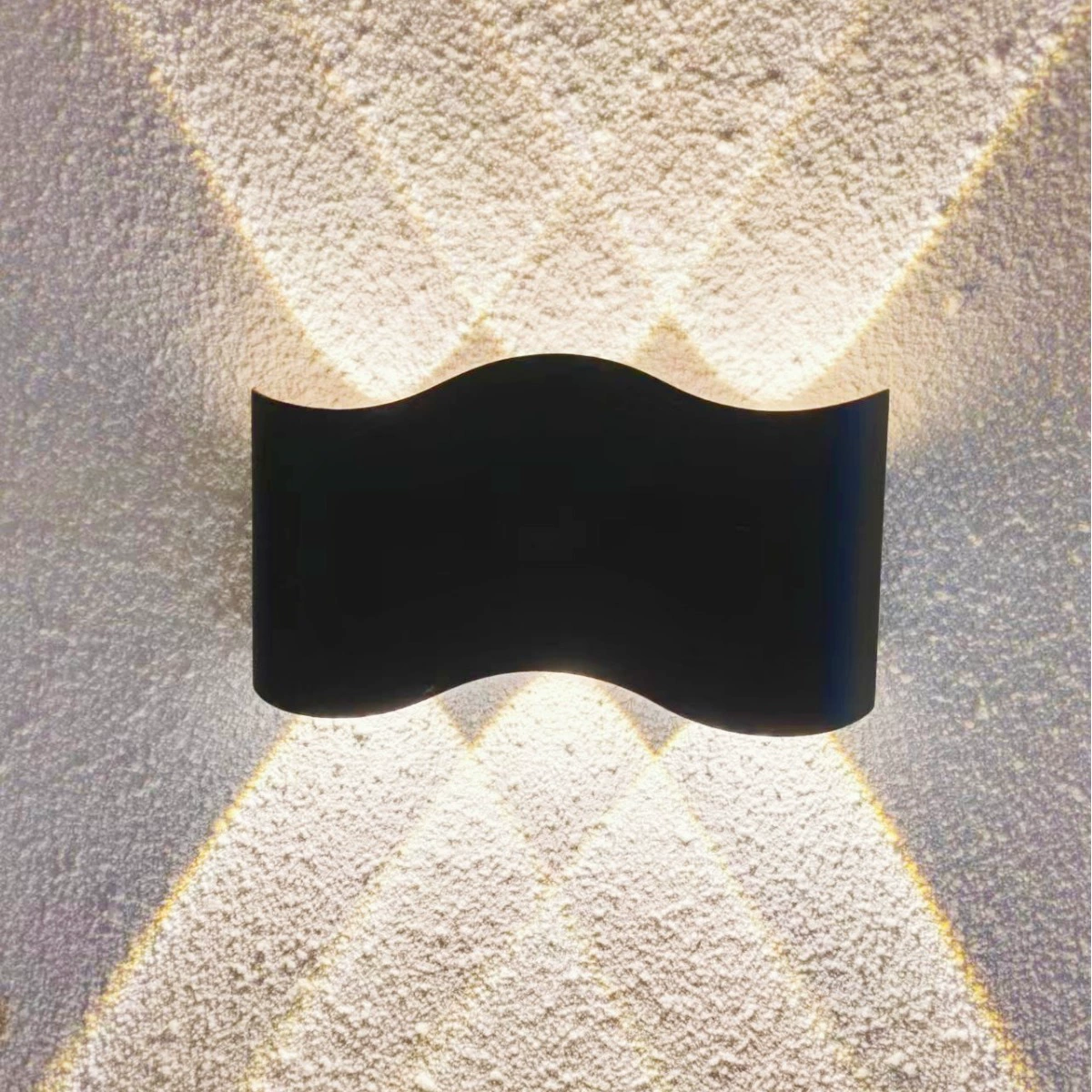 Волнистый минималистичный открытый светодиодный настенный светильник в помещении водонепроницаемый коридор отель Вилла с балконной лестницей настенный светильник