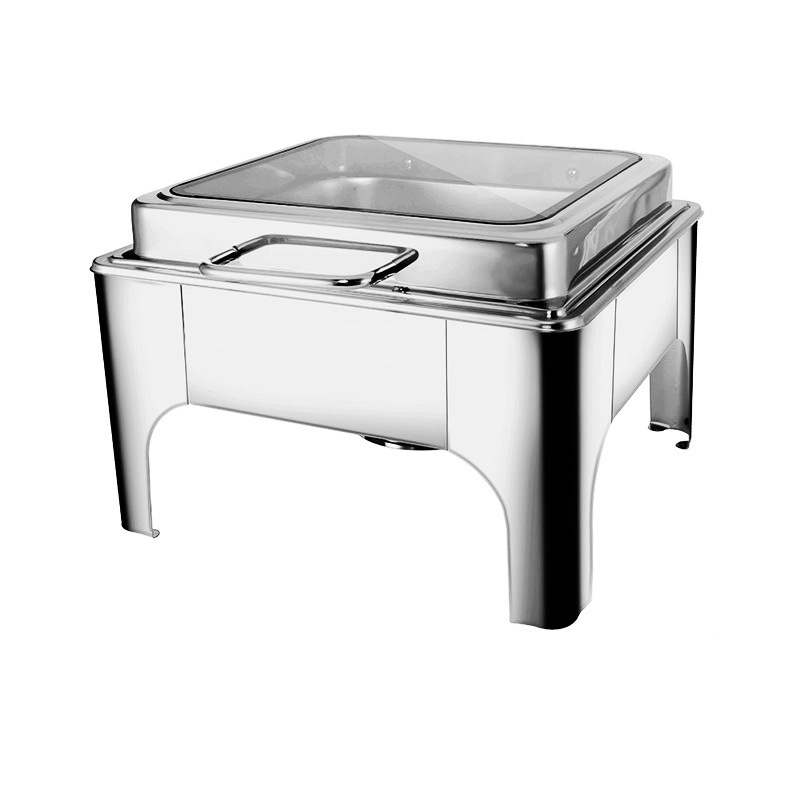 ステンレスビュッフェ食事炉油圧式緩降蓋ホテルレストラン商用布菲炉chafing dish|undefined