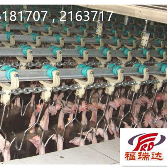 供应鸡鸭鹅屠宰流水线链条 宰杀浸烫脱毛掏脏分割生产线设备