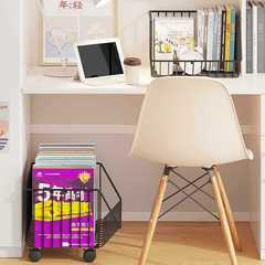 批發桌下小書架辦公室桌旁桌面置物架收納小推車帶輪移動落地簡易