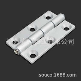 HHPSNL5/6/8/8-45铝合金蝶形铰链 外露式平开折页 加长型黑色合页