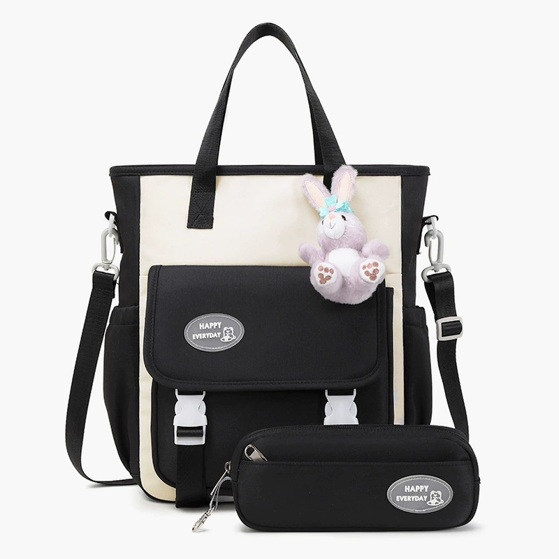 School bag, high quality waterproof capacious backpack, for secondary school, simple and elegant design