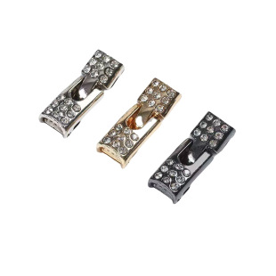 One-Click Check Mark with Diamond Lazy Shoelace Buckle Metal No-Tie No-Tie Shoe Buckle Shoe Material Accessories Elastic Shoe Accessories