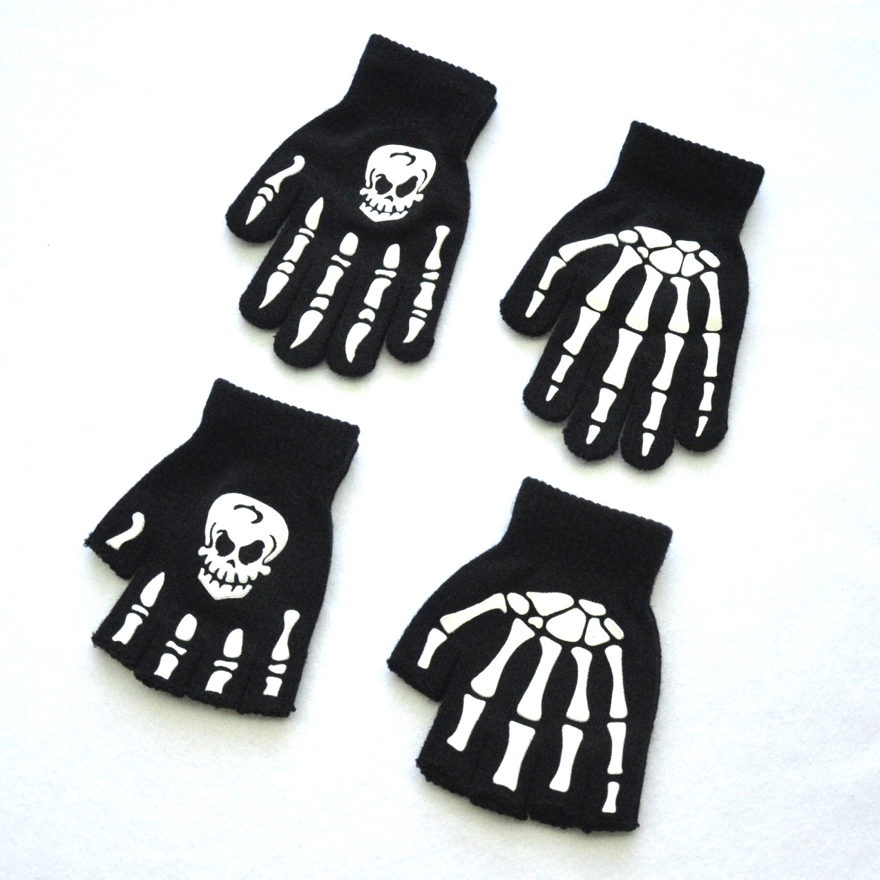 Polyacrylonitrile Fiber Fabric Type Outdoor Occasion Unisex Fashion Skull Gloves
