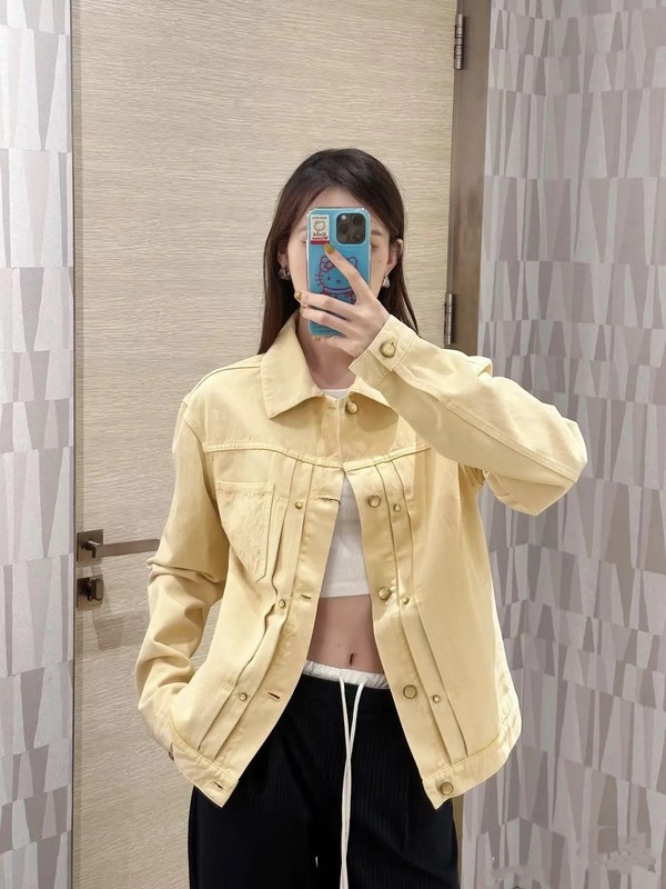 天花板品质25SS潮牌新款驴家口袋刺绣提花牛仔外套男女明星同款潮|undefined