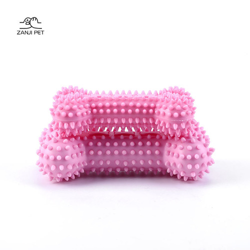 Wholesale Pet Supplies Dog Toys TPR Bone Chewing Toy Durable Chew Bone Tooth Cleaning Bone Dog Toys 