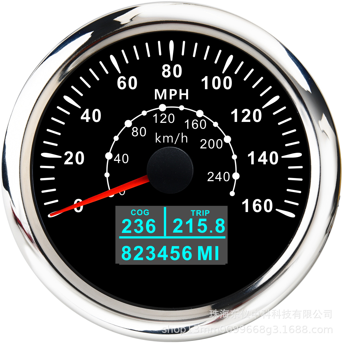 Cross-Border Hot-Selling Car Gps Meter 85mm Gps Speedometer Dual Unit Series 12V24V