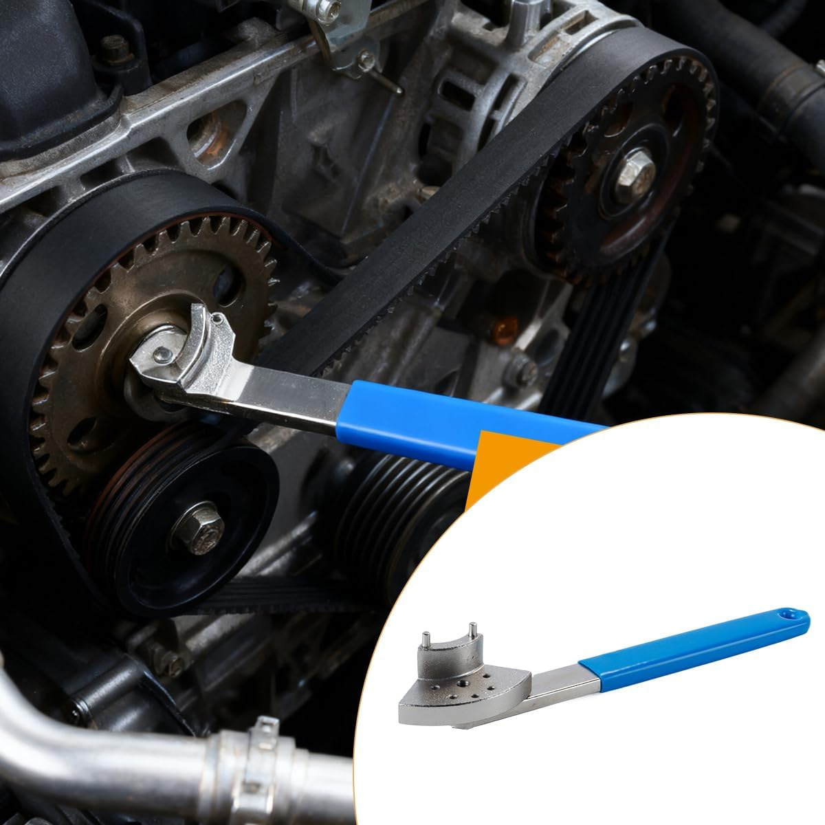 Idle rod adjustment wrench for Volkswagen and Audi, idler belt tension adjuster, timing tool, engine tool