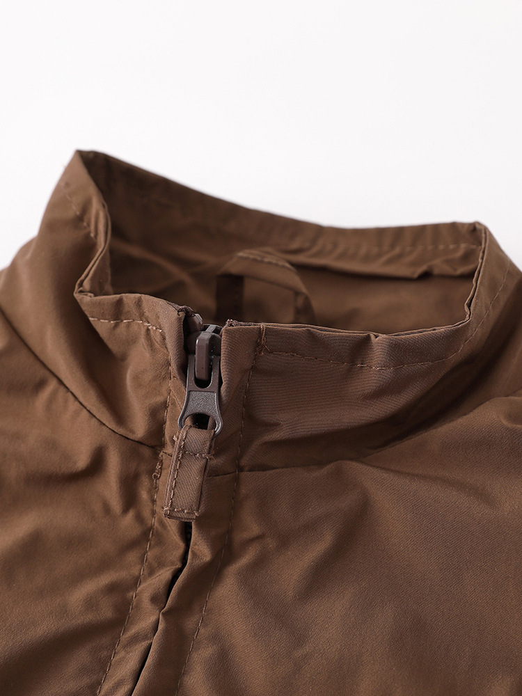 Malwee transfronterizo chaqueta de niño otoño y invierno nuevo estilo europeo y americano camisa con cremallera de cuello para niños pequeños chaqueta casual