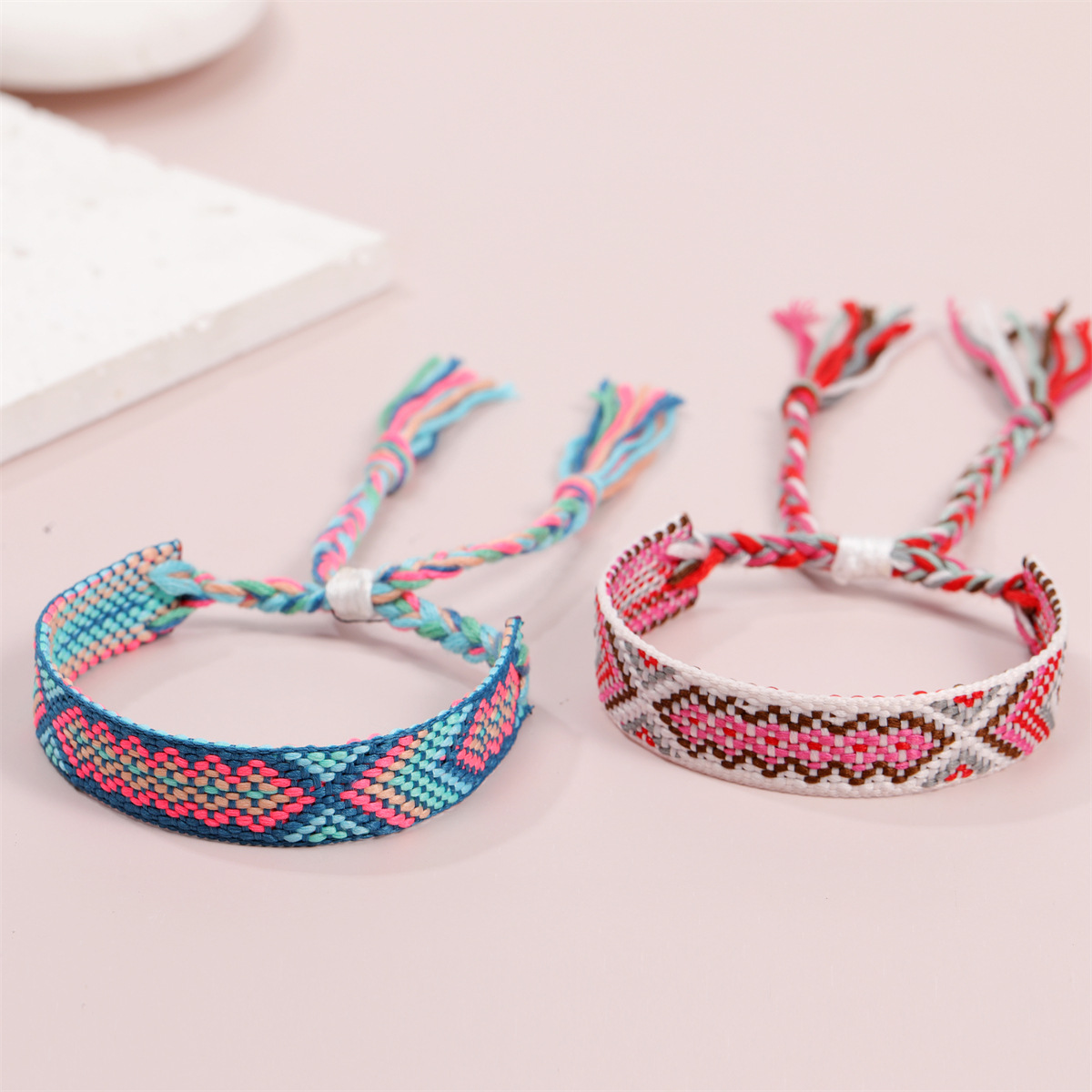 Ethnic Style Geometric Polyester Cotton Knitting Unisex Bracelets display picture 2