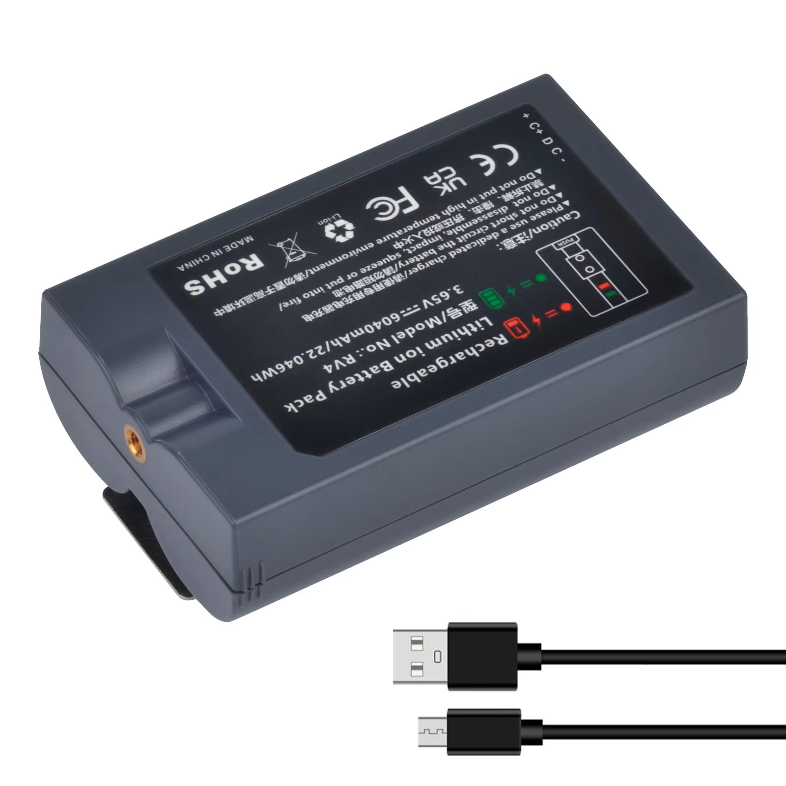 RV4电池 适用于太阳能户外摄像头、门铃 3 Plus 、 聚光灯摄像头