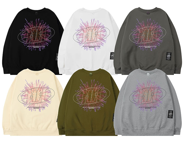 Men's Clothing round neck pullover sweatshirt original Dongshankou design couple style heavyweight high street Japanese style_voghion.com