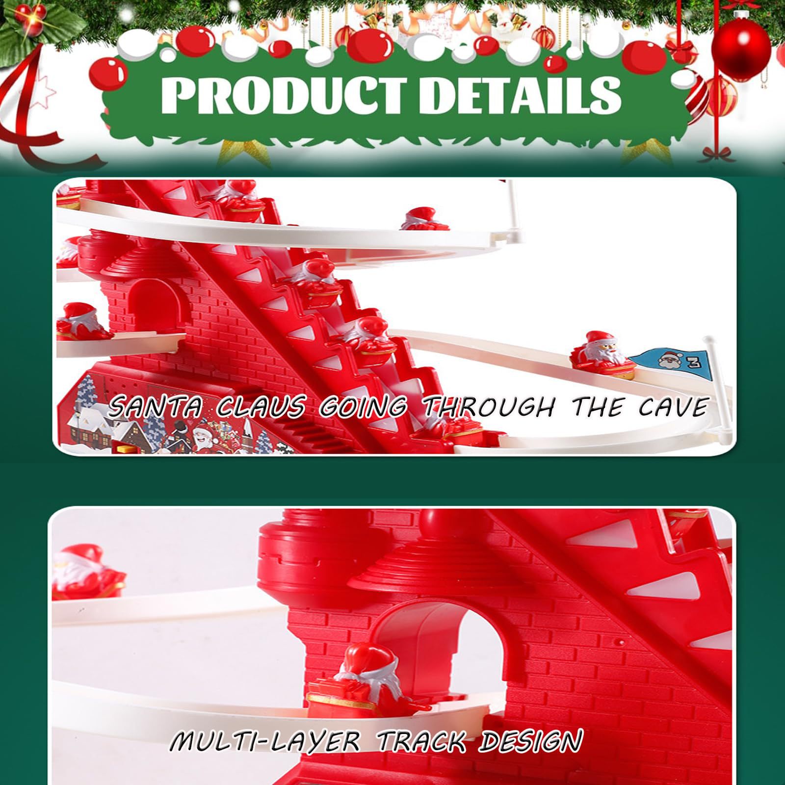 Amazon mini escalera de Navidad juguetes para bebés trepar pistas para niños tobogan eléctrico juguetes de educación temprana puzzle