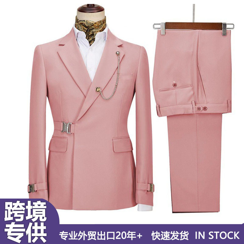 European and American Foreign Trade Business Casual Suit Men's Two-piece suit Groom's Best Man's Dress Banquet Dress Men's Formal Suit