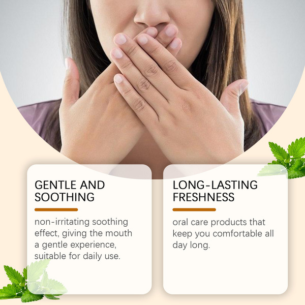 ORALHOE Herbal gum care solution gently cleans tartar and stains